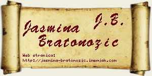 Jasmina Bratonožić vizit kartica